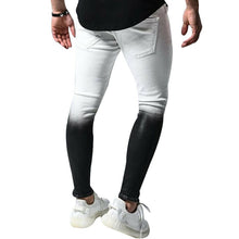 Black&White Ripped Slim Fit Jeans