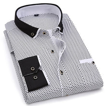 Mens Dotted Dress Slim Fit Shirt