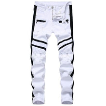 Men's ripped stretch slim jeans