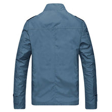 Casual Solid Slim Bomber Jacket