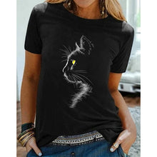 Spring Casual  Women Clothing Funny Cute Cat