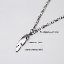 Feather necklace ( long chain )