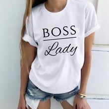 Lady Letter Print T shirt Funny Female