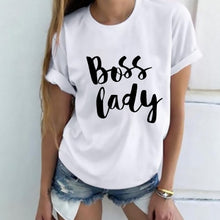 Lady Letter Print T shirt Funny Female