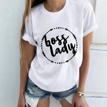 Lady Letter Print T shirt Funny Female