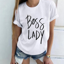 Lady Letter Print T shirt Funny Female
