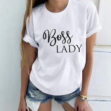 Lady Letter Print T shirt Funny Female