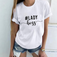 Lady Letter Print T shirt Funny Female