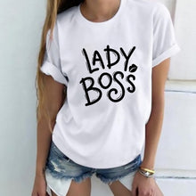 Lady Letter Print T shirt Funny Female