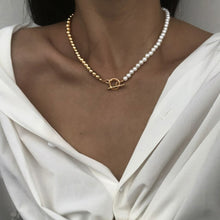 Asymmetric Lock Necklace