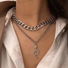 Asymmetric Lock Necklace