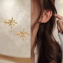 Hollow Metal Line Circle Ear Clip Earrings