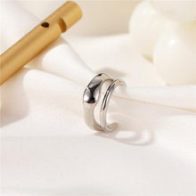 Hollow Metal Line Circle Ear Clip Earrings
