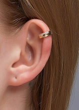 Hollow Metal Line Circle Ear Clip Earrings