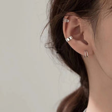 Hollow Metal Line Circle Ear Clip Earrings