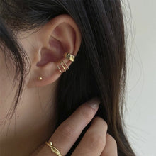 Hollow Metal Line Circle Ear Clip Earrings