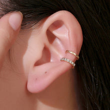 Hollow Metal Line Circle Ear Clip Earrings