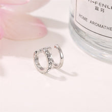 Hollow Metal Line Circle Ear Clip Earrings