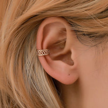Hollow Metal Line Circle Ear Clip Earrings