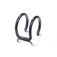 Hollow Metal Line Circle Ear Clip Earrings