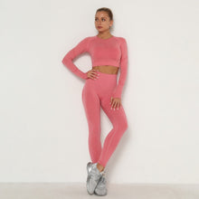 Women Gym Set Top Belly Control High Waist Sport Leggings
