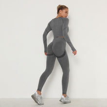 Women Gym Set Top Belly Control High Waist Sport Leggings