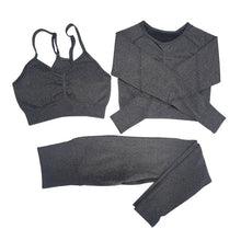 Women Gym Set Top Belly Control High Waist Sport Leggings