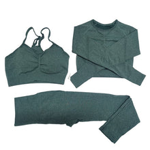 Women Gym Set Top Belly Control High Waist Sport Leggings