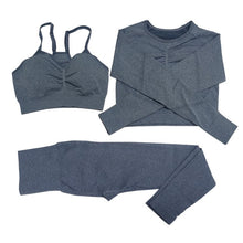 Women Gym Set Top Belly Control High Waist Sport Leggings