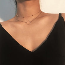 Vintage Carved Coin Thick Chain OT Buckle Necklace