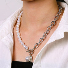 Vintage Carved Coin Thick Chain OT Buckle Necklace