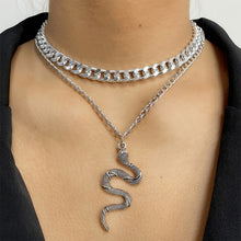 Vintage Carved Coin Thick Chain OT Buckle Necklace