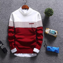 Casual wool slim fit knitted sweater