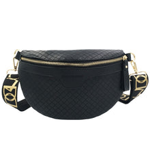 Thick Chain Women Pack Plaid leather