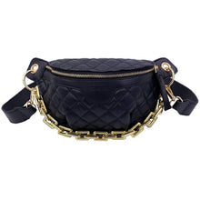 Thick Chain Women Pack Plaid leather