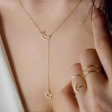 Chain Necklace Multilayer Moon