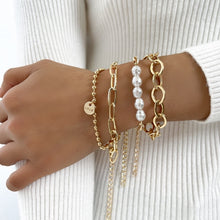 Pearls and Chain Bracelets