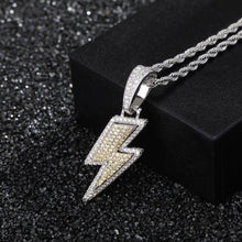 Fashion Retro Full Zircon Lightning Necklace