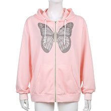 Hoodie Zipper Top Oversized