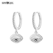 Star Moon Circle Hoop Earrings For Women Geometric Dangle Drop