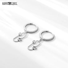 Star Moon Circle Hoop Earrings For Women Geometric Dangle Drop