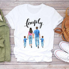 Women Cartoon Super Mom Life T-shirts Top