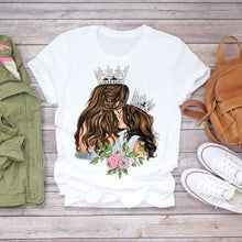 Women Cartoon Super Mom Life T-shirts Top