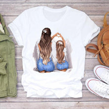 Women Cartoon Super Mom Life T-shirts Top