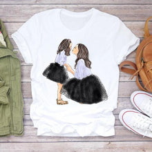 Women Cartoon Super Mom Life T-shirts Top