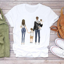 Women Cartoon Super Mom Life T-shirts Top