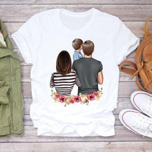 Women Cartoon Super Mom Life T-shirts Top