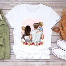 Women Cartoon Super Mom Life T-shirts Top