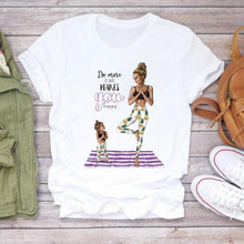 Women Cartoon Super Mom Life T-shirts Top