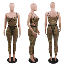 Clubwear See Through Jumpsuit Two Piece Outfits